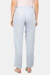 Amante Full Length Pyjama Bottom - Powder Blue Floral Print — thumbnail 3